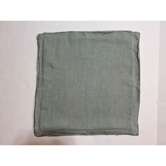 Pottery Barn Linen Sage Green Sea Foam Throw Pillow Cover 20" X 20" - Picture 6 of 6